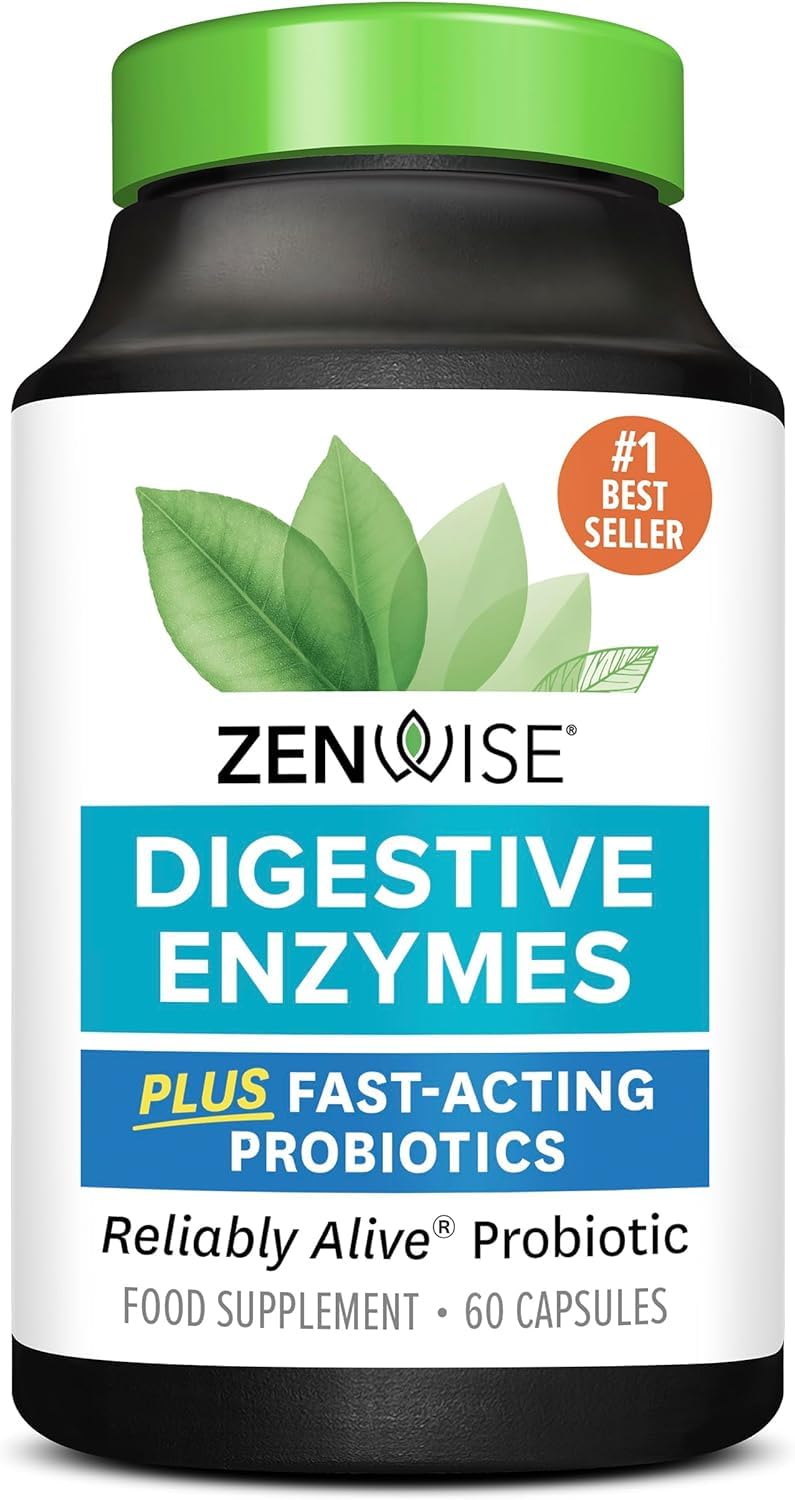 – Zenwise Digestive Enzymes Probiotics and Prebiotics - 60 Count