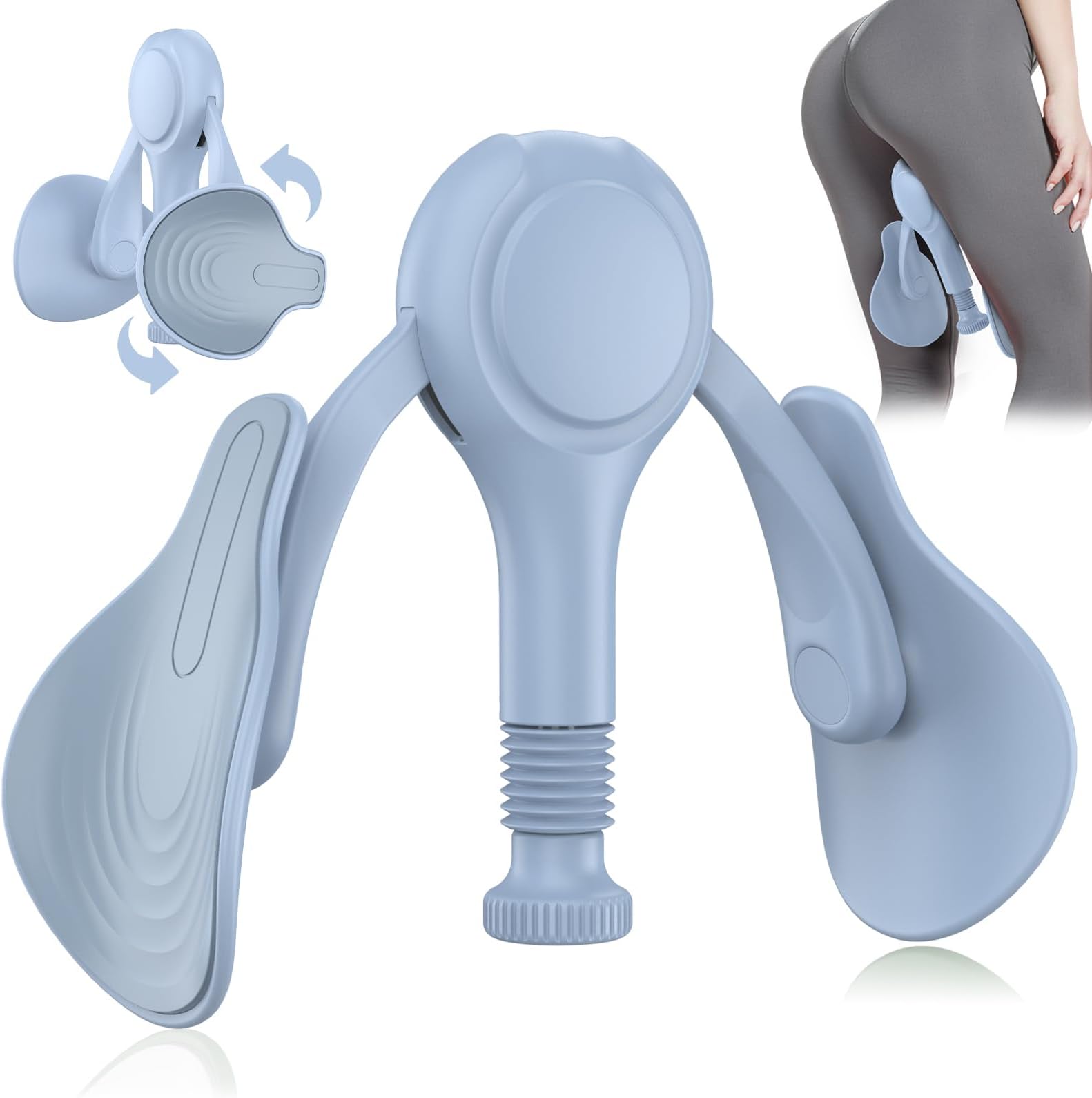 Thigh Master Hip Trainer Kegel Exerciser, Pelvic Floor Trainer for Postpartum Rehabilitation, Inner Thigh Trimmer, Toner Workout