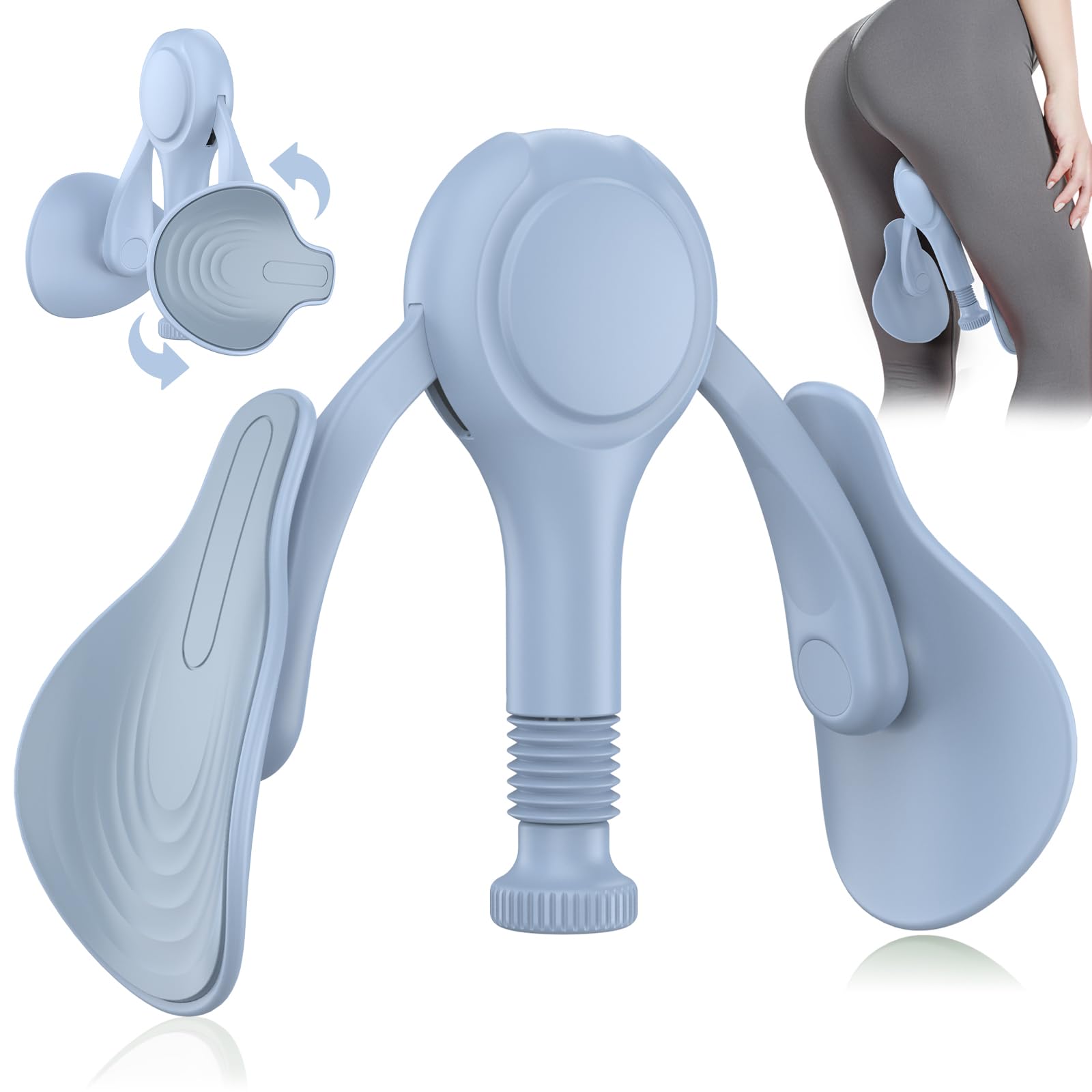 Thigh Master Hip Trainer Kegel Exerciser, Pelvic Floor Trainer for Postpartum Rehabilitation, Inner Thigh Trimmer, Toner Workout