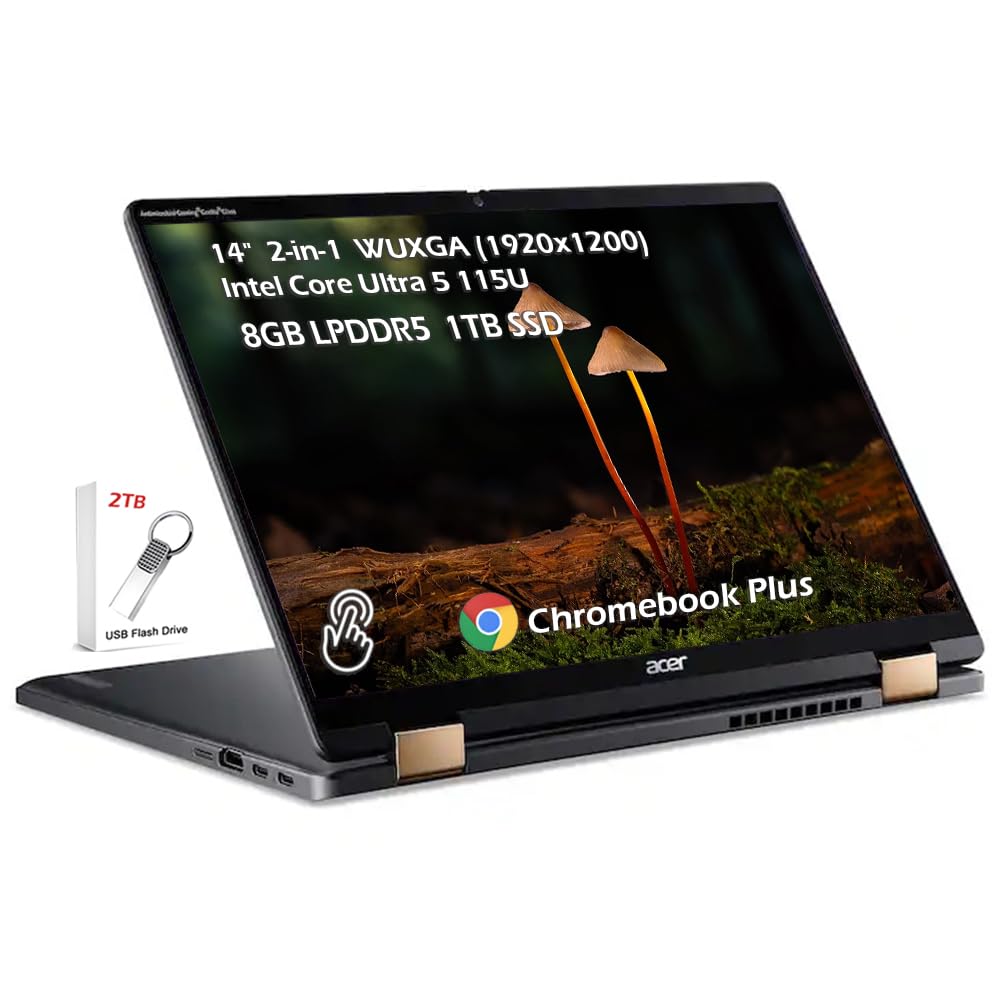 Chrome book パソコン Amazon.com: acer Chromebook 2-in-1 Plus Spin 714 with Google AI