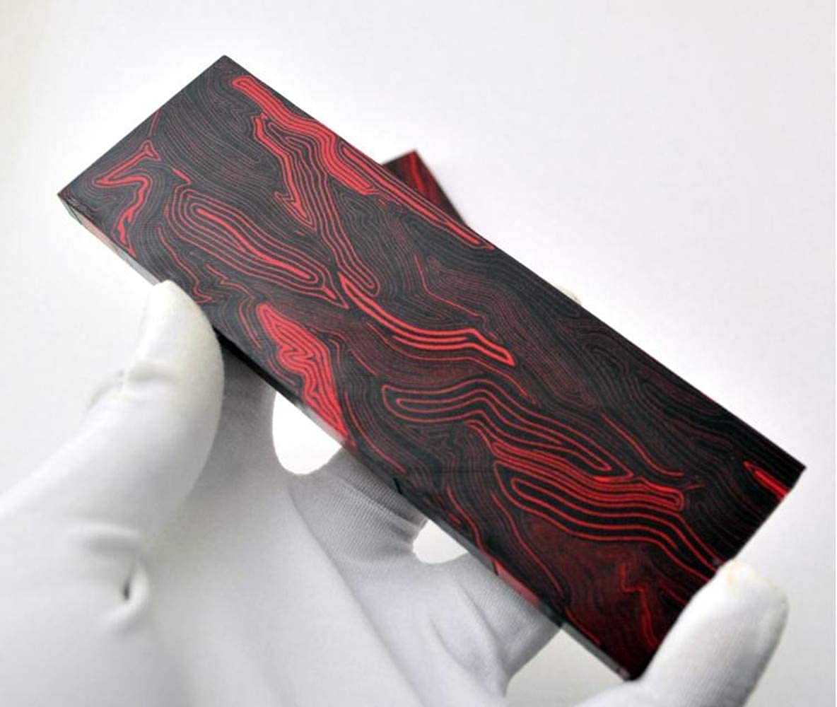 2pc G10 Fiber De Verre Damas Modèle Couteau Poignée Matériel Échelles Dalles Couteaux Personnalisé Bricolage Outil pour Couteau Making Blanks Lames