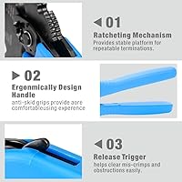 Vista 3 de iCrimp AP-50BI Crimpadora de Terminales de Anillo para Cable de Batería para Orejetas de Cable de Cobre de 8, 6, 4, 2AWG, Orejetas de Cable