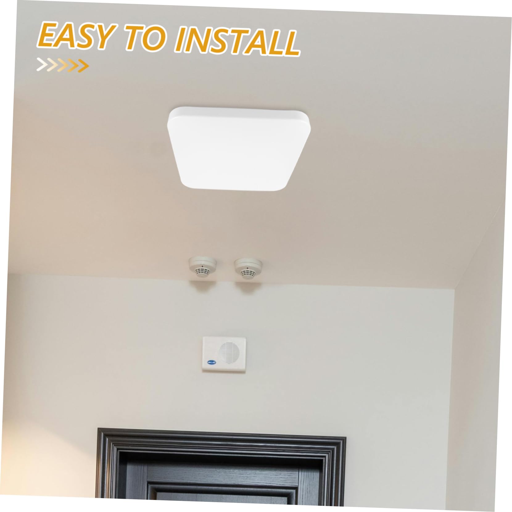 Paralume Quadrato Moderno Bianco per Soffitto, Copertura Lampada LED