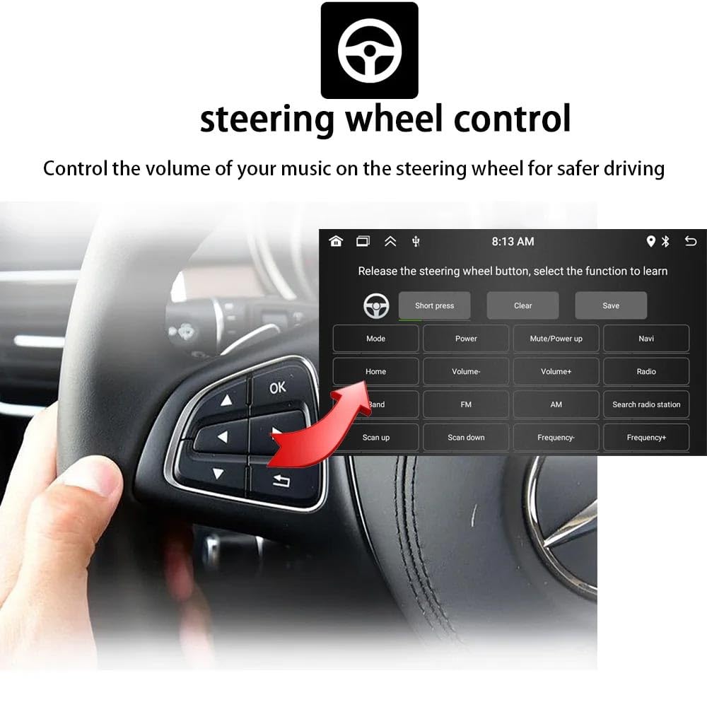 GPS Navigationsgeräte für Auto LKW,GPS Navigation Lebenslang Kostenloses Kartenupdate 2024 Europa Karten Auto Navigationssystem,Carplay Media Stereo