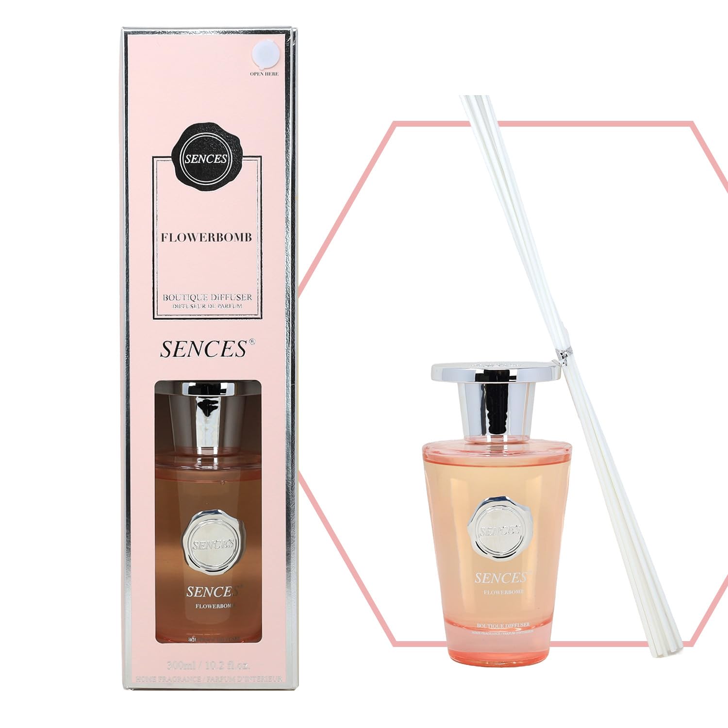 Baltus Reed Diffuser 300ml Scented Wick Fragrance Flowerbomb Aroma Air Freshener