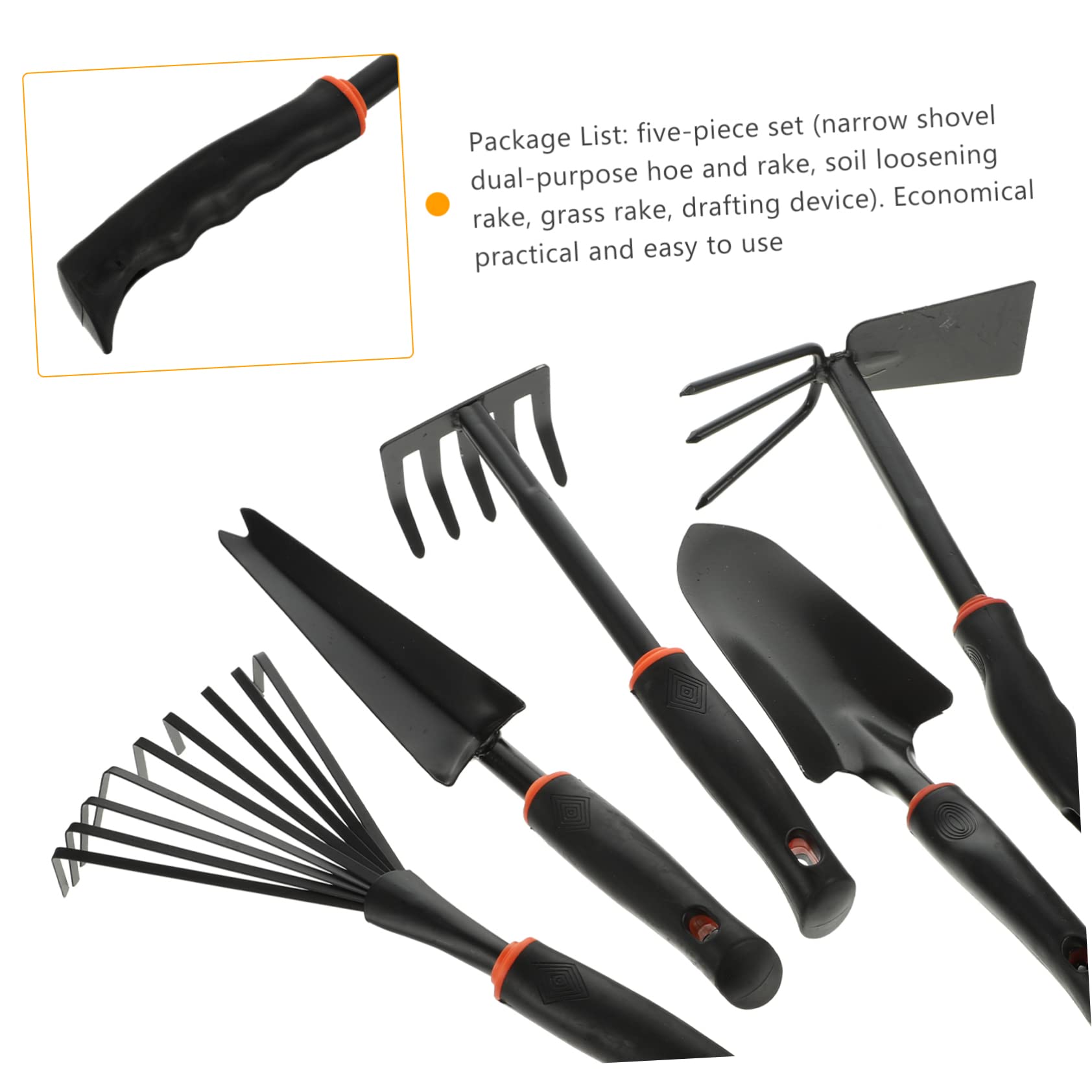 TOYANDONA 5pièces Pelle De Jardinage à Manche Outil De Creusement Plantation pour Fleurs Kit Outils De Jardinage