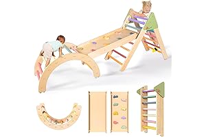 aiwo Pikler Triangle – A Multifunctional Montessori Climbing Kingdom for Curious Toddlers