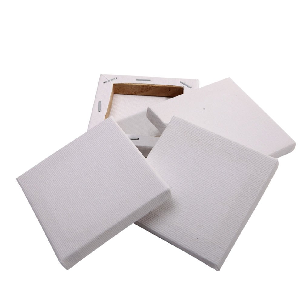 L-Feng-Uk White Set Of 20 X Blank Stretched Mini 7Cm Canvases