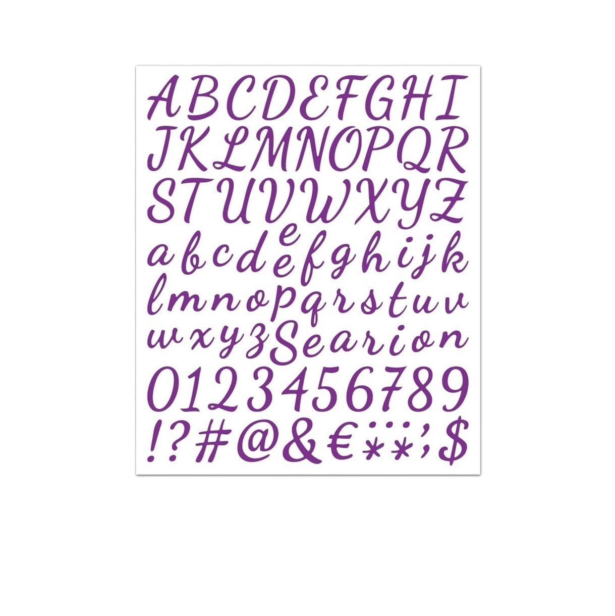 1 Inch Waterproof Alphabet Stickers - 5 Sheets of DIY Craft Letters, Numbers & Symbols for Home Decor and Labeling(Color1)