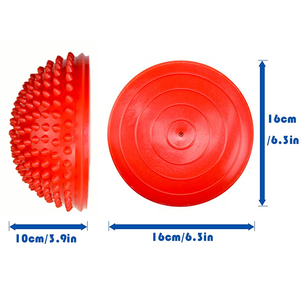 RANCER Balance Pods, Set of 2 Hedgehog Style with Pump, Indoor Outdoor Play, Sports, Balancing Therapy - Image 2