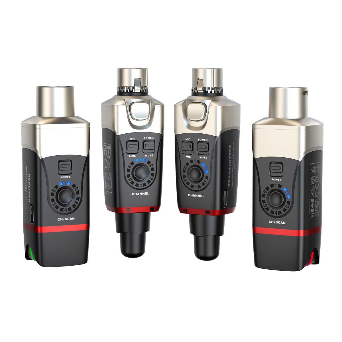 XVIVE U35D - SISTEMA WIRELESS DOPPIO MICROFONO 5,8 GHZ - SET DI 2