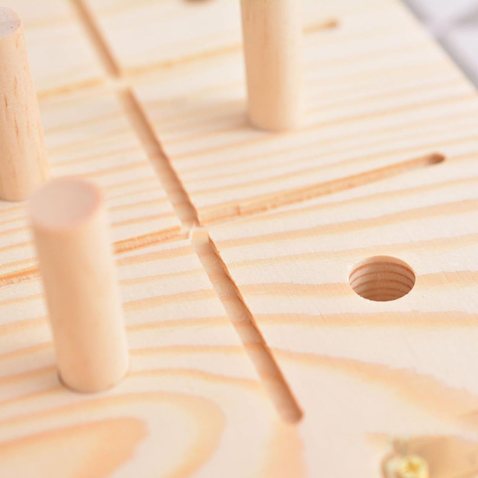 9 Hole Wooden Pegboard Tool Training for Hand Eye Coordination Hand Exercise|Other Educational Toys|Toys & Hobbies