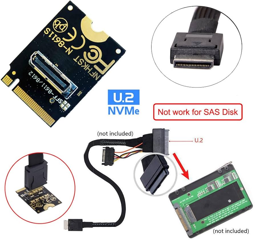 Amazon.com: xiwai PCI-E4.0 67 Pin M.2 2230 M-Key Male to Oculink