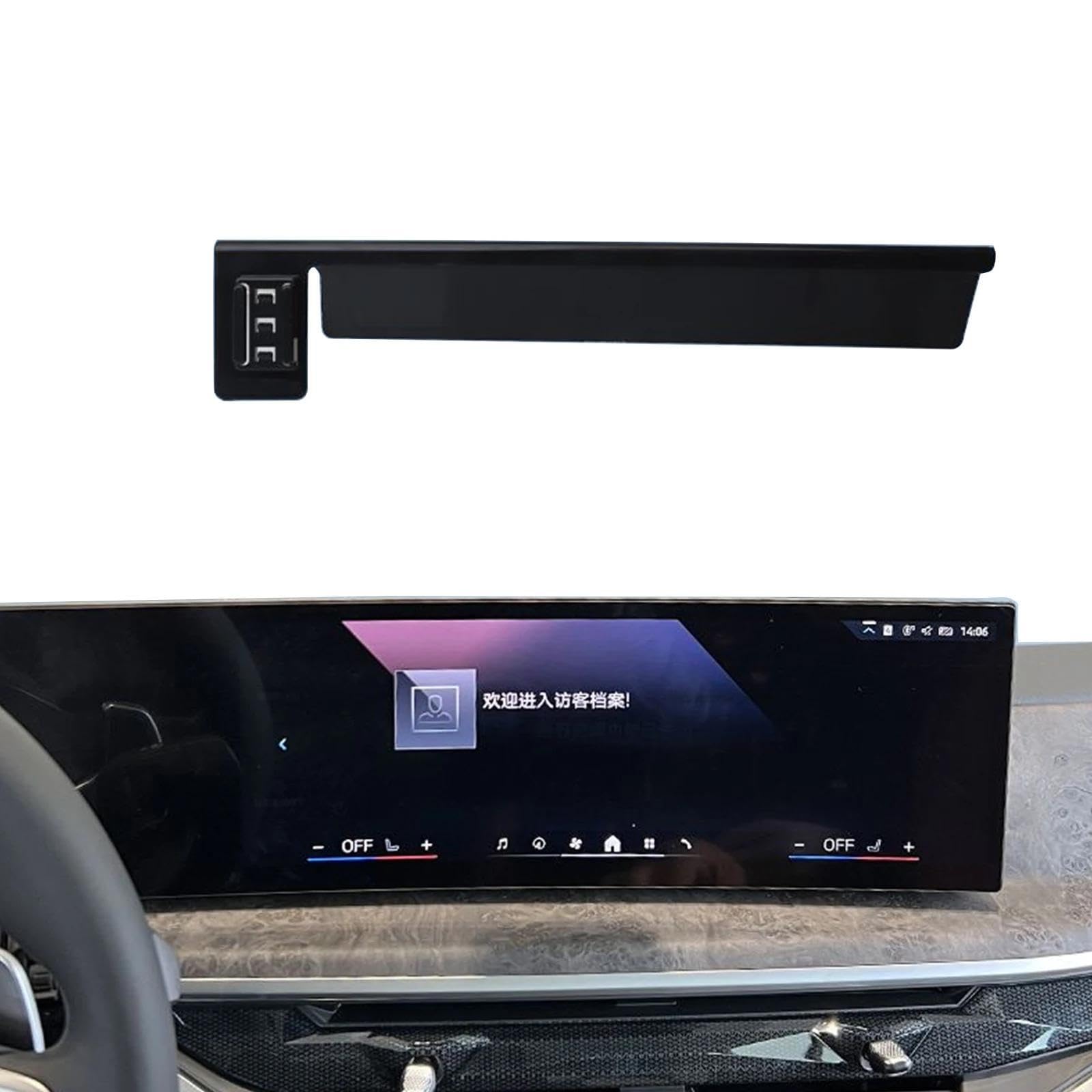 Soporte Móvil Coche para BMW X5 X6 X7 2023-2024, Soporte para teléfono móvil para Coche con Soporte de navegación GPS (Cargador Plateado)