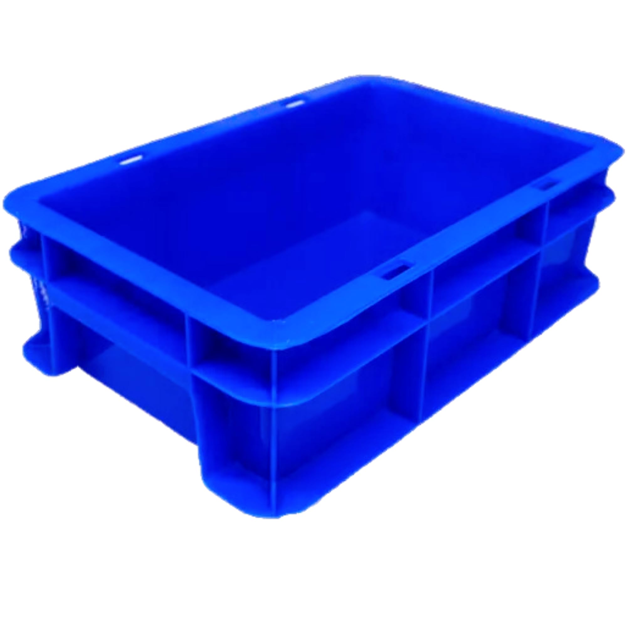 Plastic Storage Crate, 30 x 20 x 10 cm, Blue