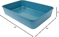 Vista 5 de casaWare Serie Ultimate de 15 x 10 x 3 pulgadas Peso Comercial con Revestimiento Cerámico Antiadherente Bandeja para Lasaña/Asado (Granito Azul)