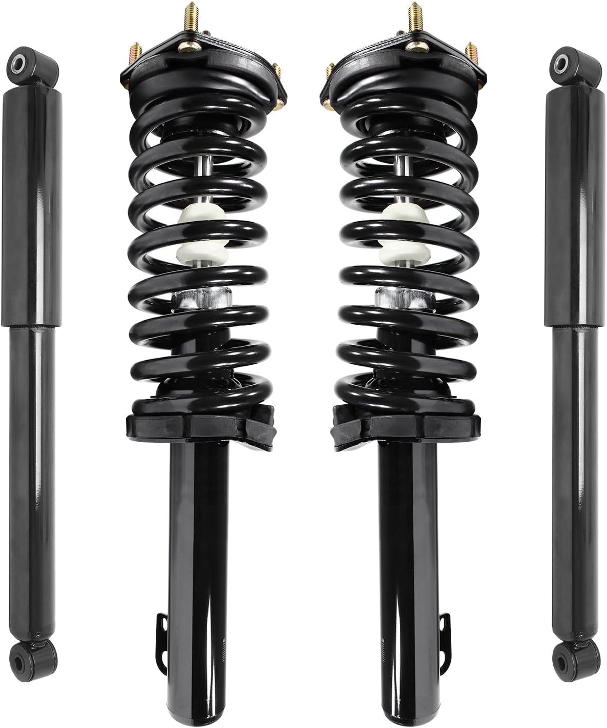 COMPLETESTRUTS - Front Complete Strut Assemblies with Coil Springs and Rear Shock Absorbers Replacement for 2005-2010 Jeep Grand Cherokee - Set of 4