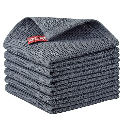Nialnant 100% Cotton Waffle Weave Kitchen Towels,6...