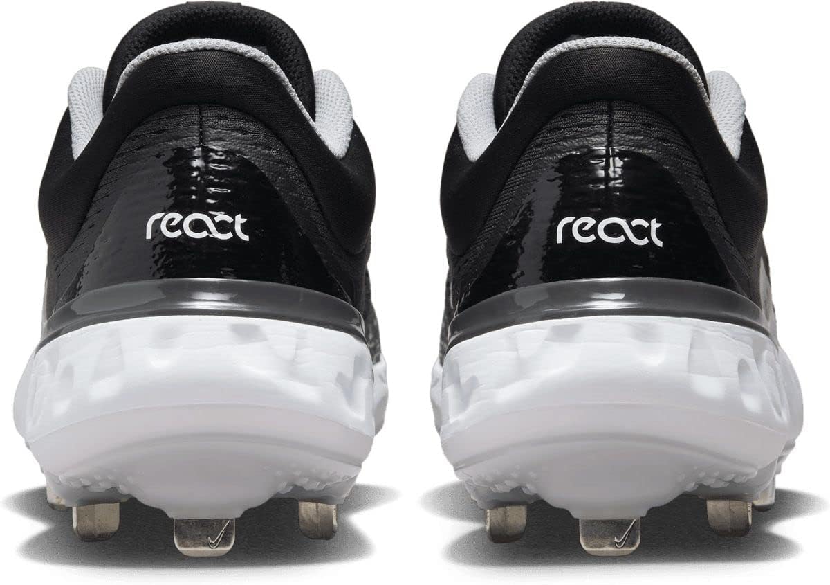 Nike Alpha Huarache Elite 4 Low DJ6521-001 Black/Blue Tint/Anthracite/White Men's Metal Baseball Cleats 7 US - Image 3