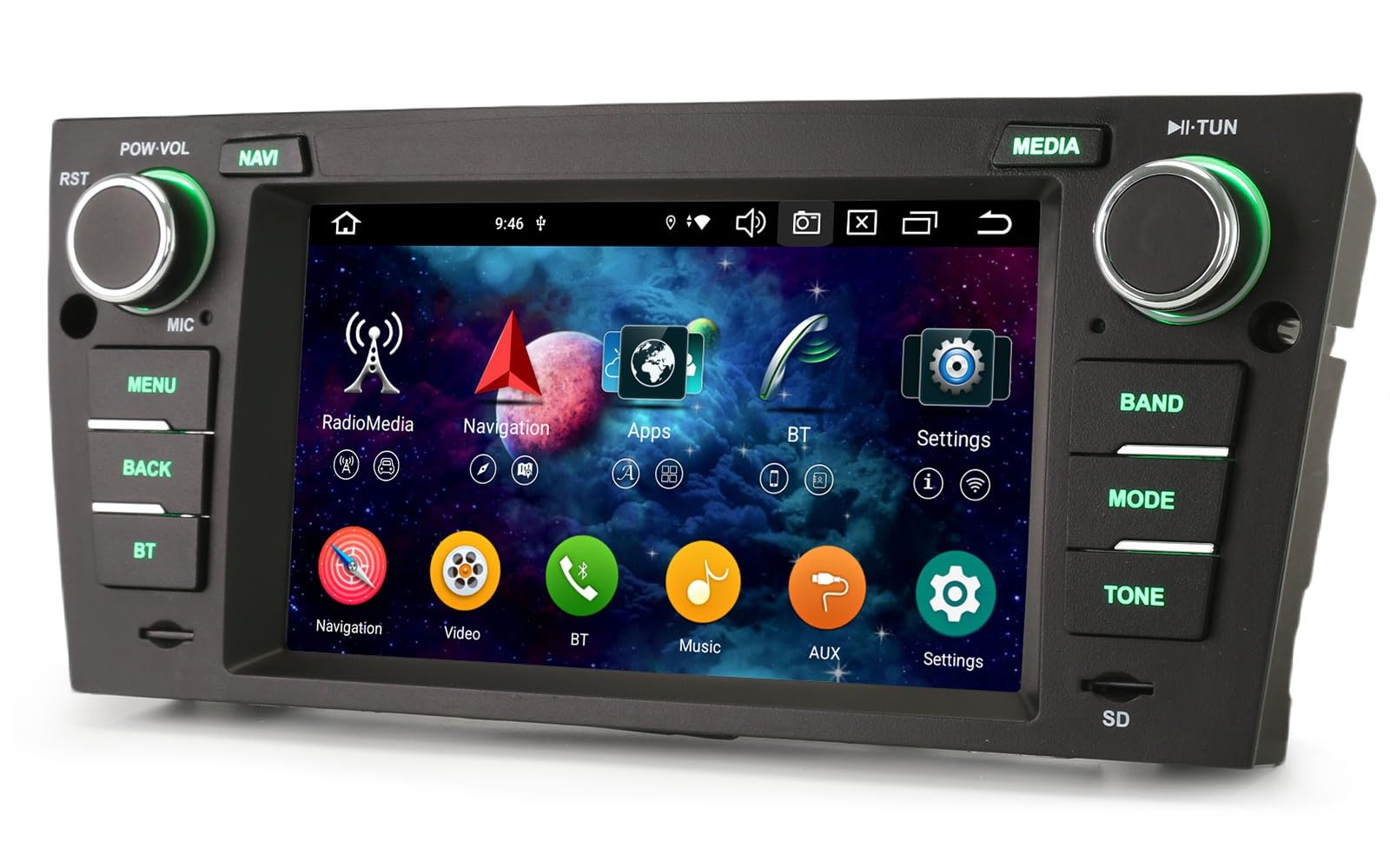 7" Android 16 Autoradio GPS Navigateur pour BMW Série 3 E90 E91 E92 E93 M3 | Carplay Sans fil Android Auto Wifi DSP Canbus SWC Écran tactile Bluetooth 5.1 Canbus DAB+