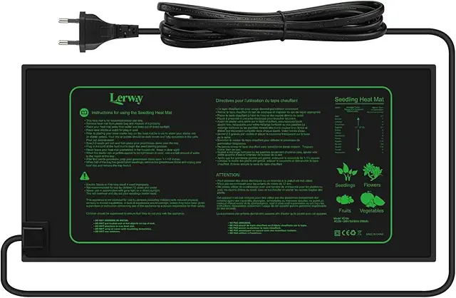 LERWAY 21W Seedling Heating Mat for Terrarium, Aquarium & Plant Germination