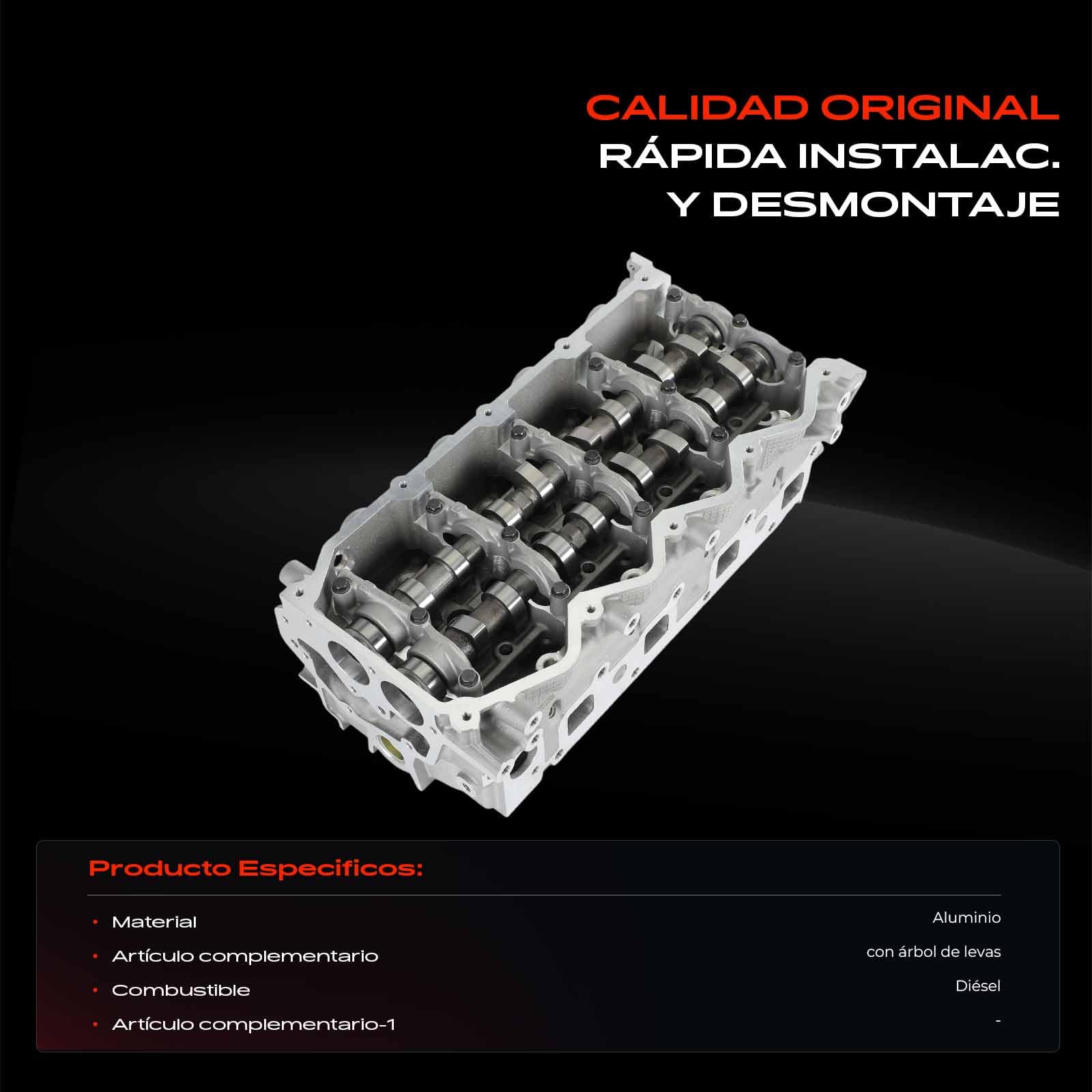 Frankberg Culata completa Diesel Compatible con Murano II Z51 2.5L Pathfindel III R51 2.5L Cabstar F24M F24W 2.5L NV350 Urvan/CaR.A.Van E26 2.5L NP300 Navara PlataFormaa/Chasis D40 2.5L 11039EC00A