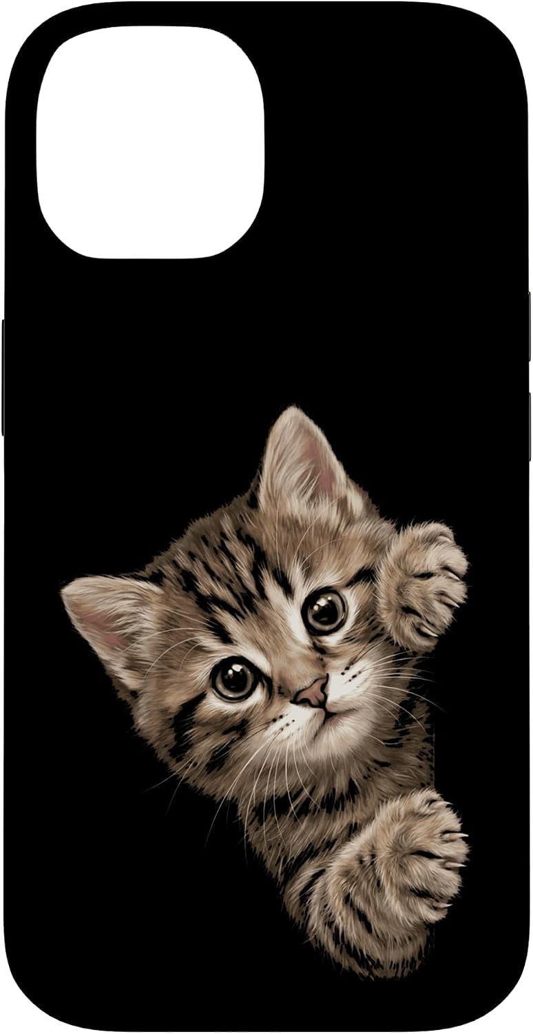 Cute Cat Kitten Tabby Animal Illustration for Pet Lovers Case for iPhone 11 image 4