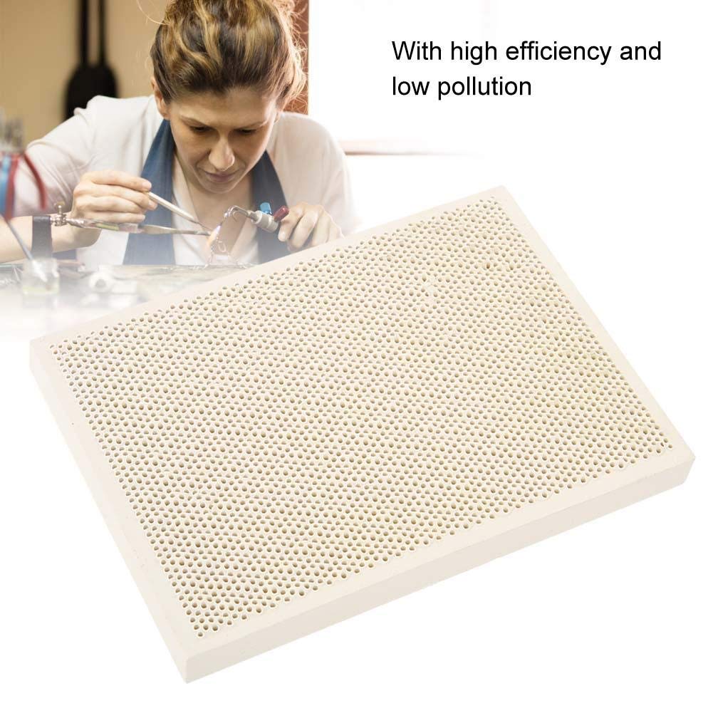 Ceramic Honeycomb Soldering,Ceramic Honeycomb Soldering Board,Jewelry Heating Paint Printing Drying Tool Plate, 135 * 95 * 13mm / 5.31 * 3.74 * 0.51inch Honeycomb Plate Products