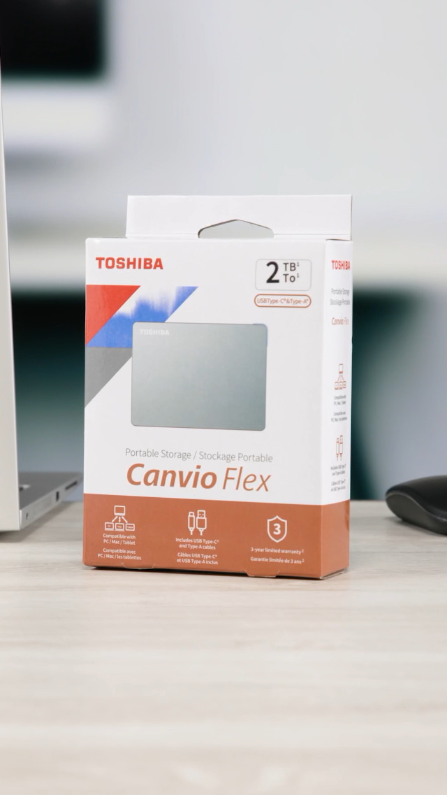 Toshiba Canvio Flex 2TB Portable External Hard Drive USB-C