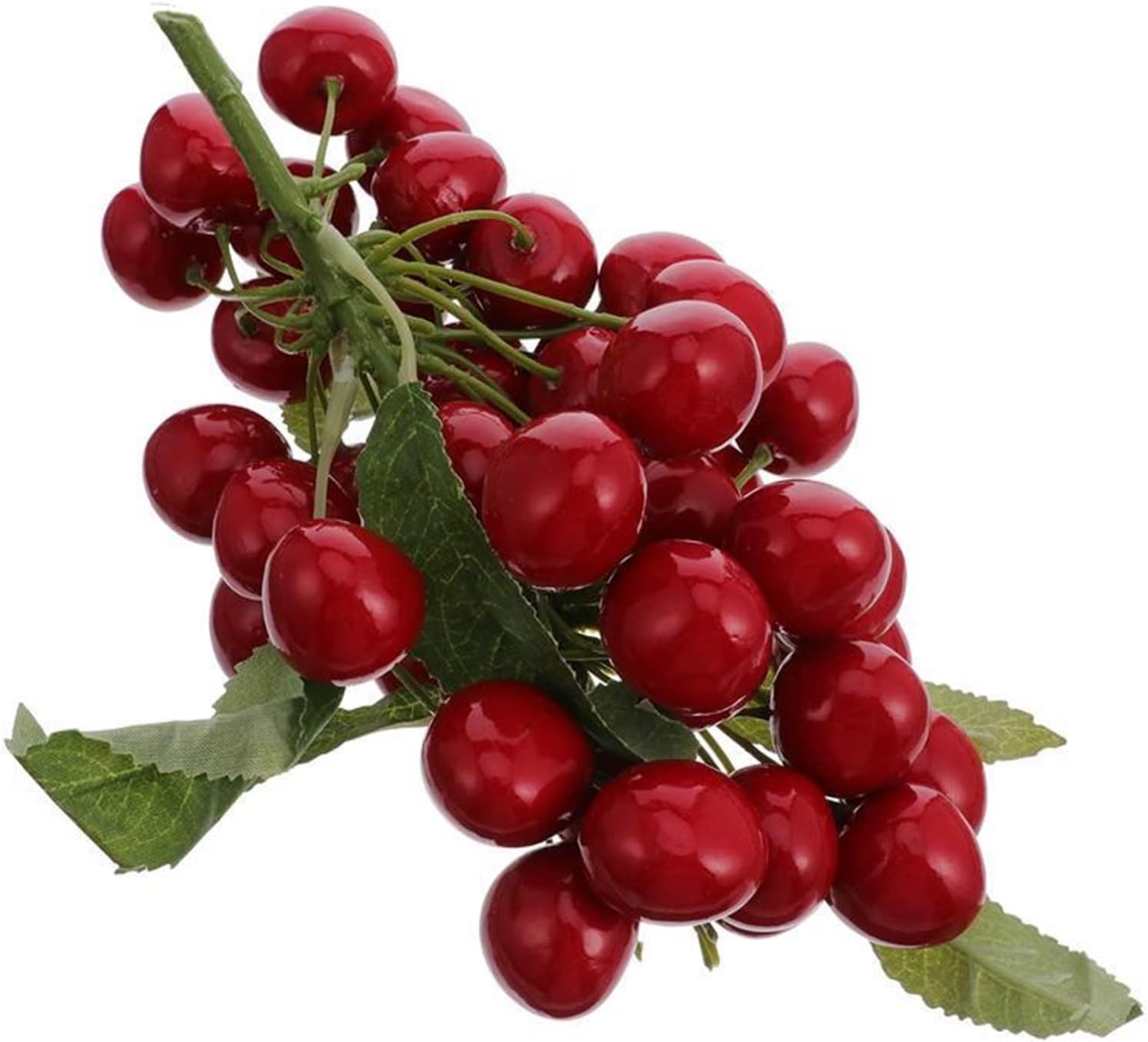 CAREG 3pcs Fake Fruit Simulation Cherries Artificial Fruit Model Home Kitchen Party Decoration Photography Prop (Color : 01)