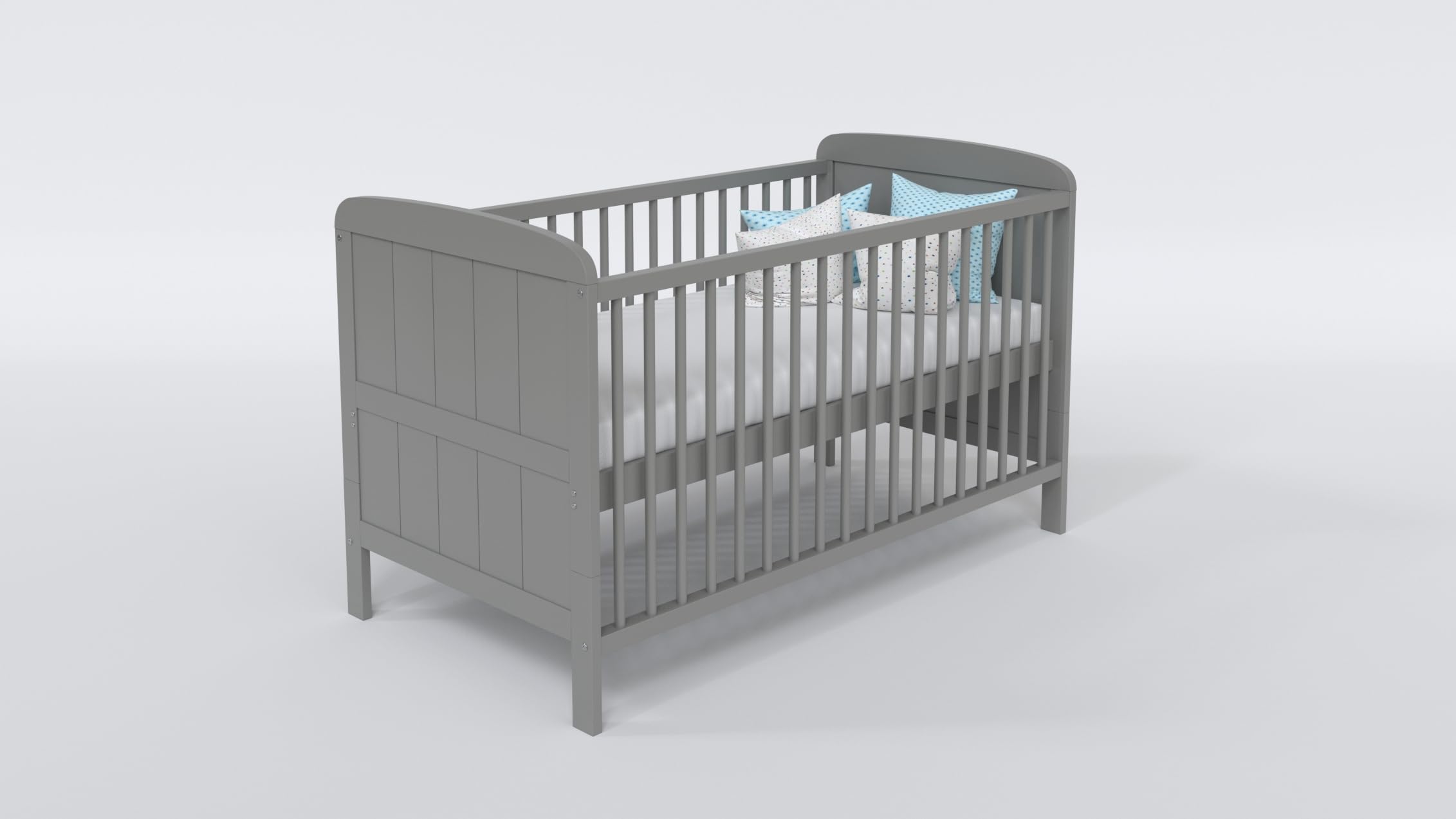 Love For Sleep Lettino Neonato, per neonati 140x70 cm in legno di pino – lettino trasformabile in divano con barriera di sicurezza per bambini di età compresa tra 0-6 anni