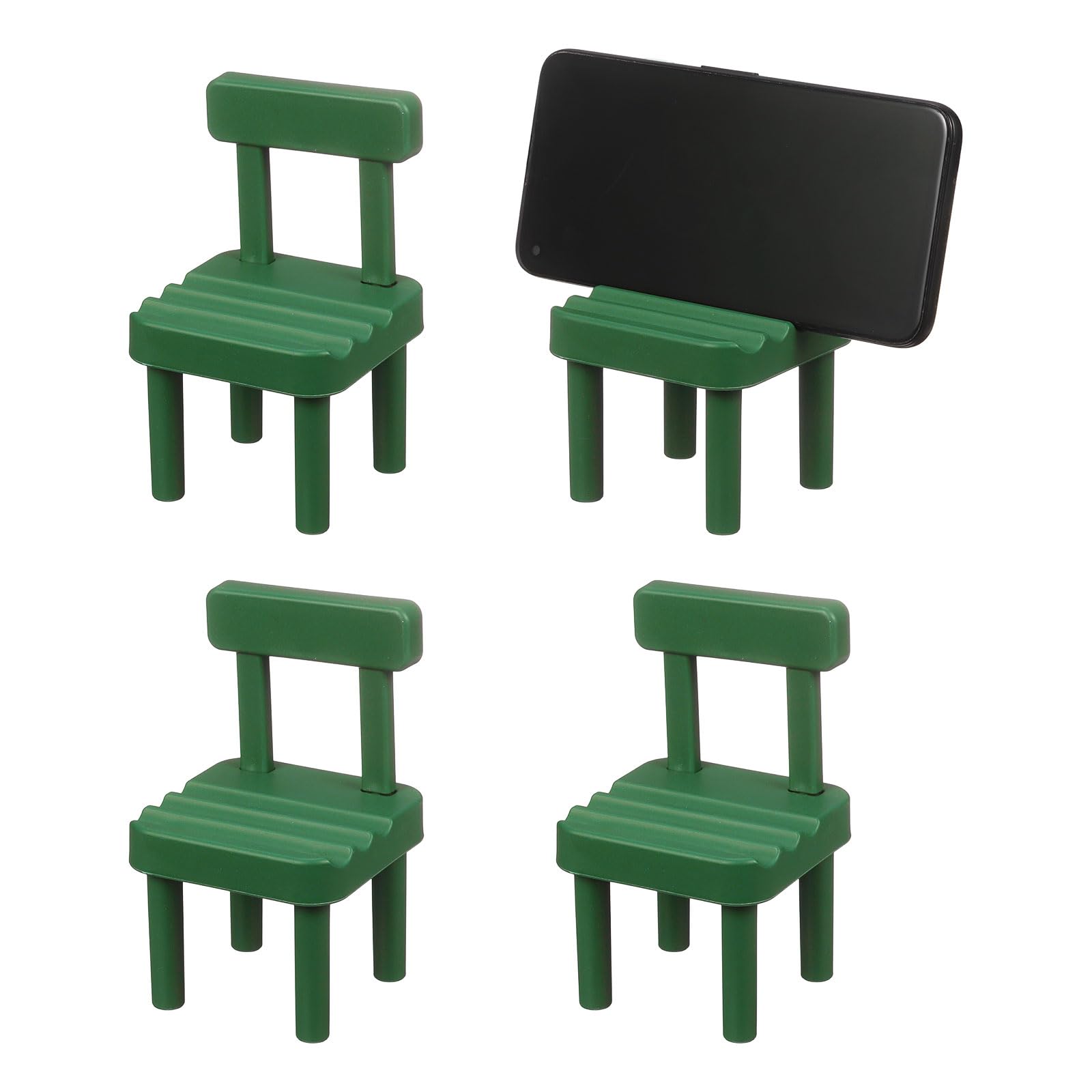 Lot de 4 mini chaises supports de téléphone mignon cadeau de bureau - 7
