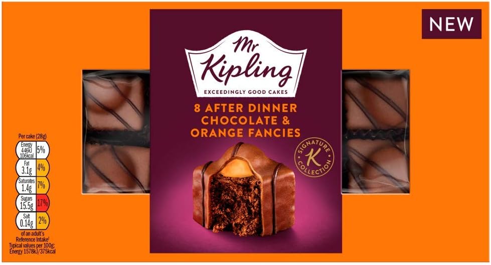 Mr Kipling After Dinner Chocolate & Orange Fancies, 8 Each