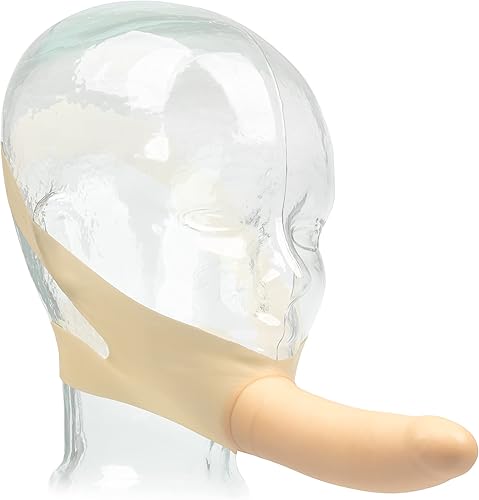 Miniatura 4 de CalExotics Original Accommodator - Dong de látex  Correa manos libres en sonda para parejas  Juguetes sexuales para adultos  Marfil