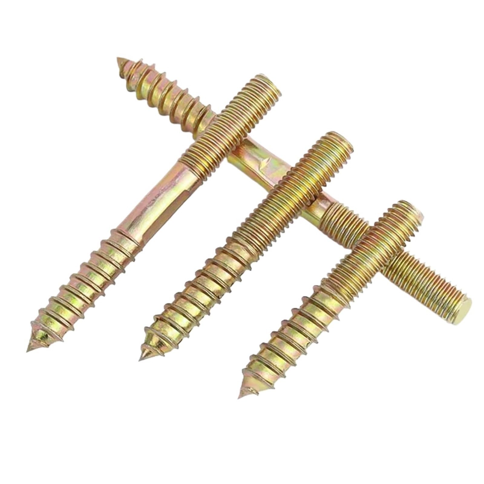 Tornillos autorroscantes de doble extremo M6 M8 mm Perno roscado de madera a metal Paquete de 50(M8x90mm)