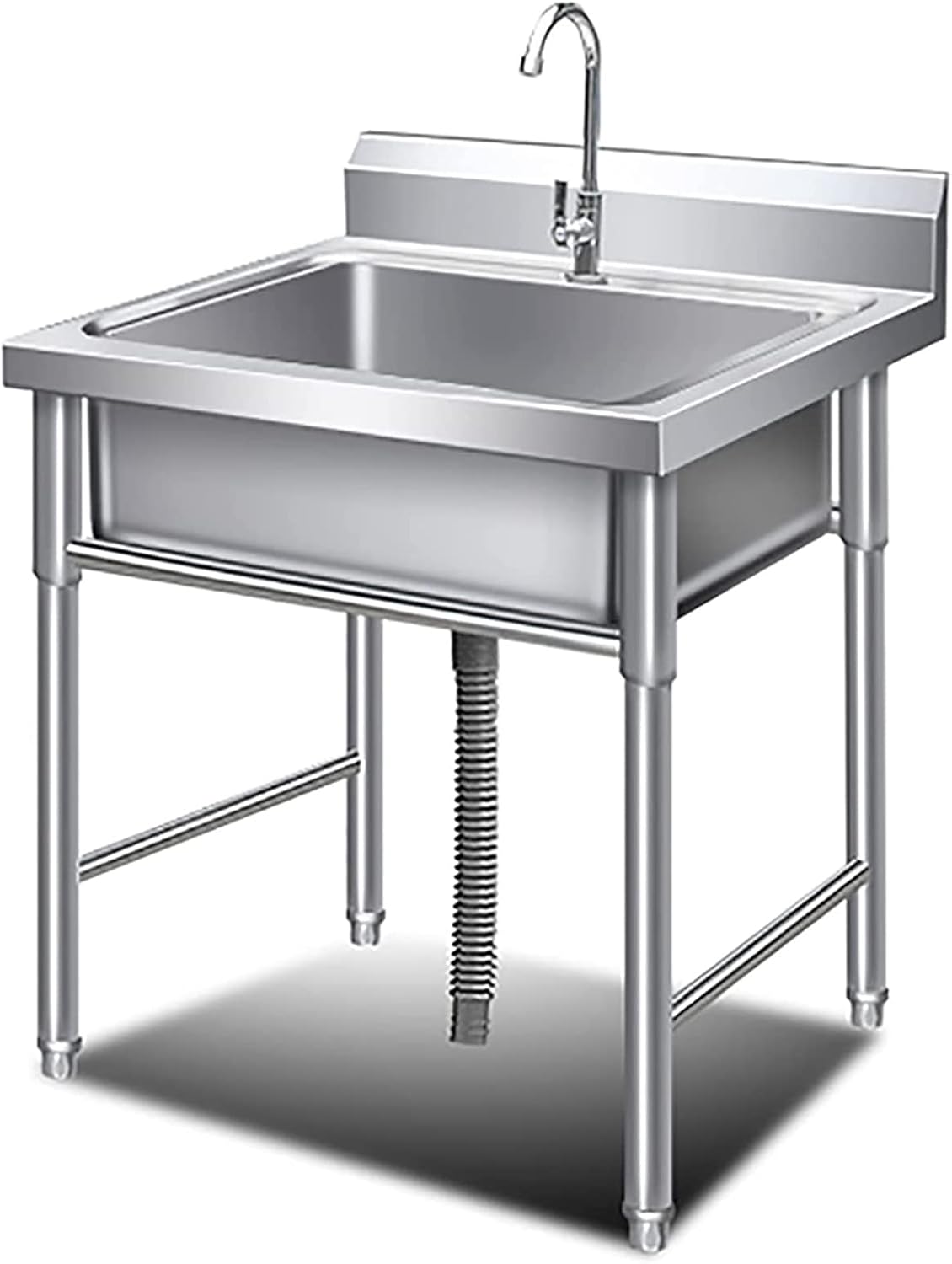 ステンレス流し台 厚み有 堅めのシンク (304厚みプラス）S61 1415 1415