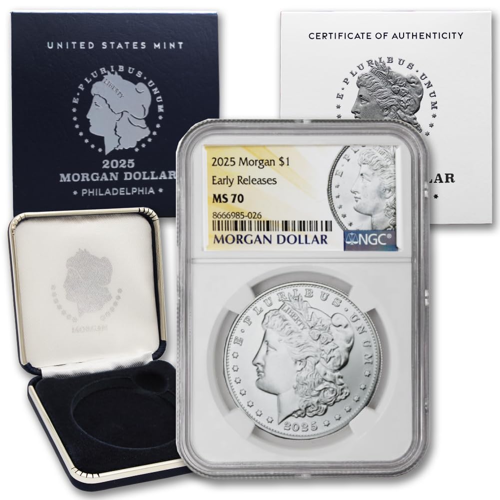 American Silver Morgan Dollar Coin MS-70 Early Releases