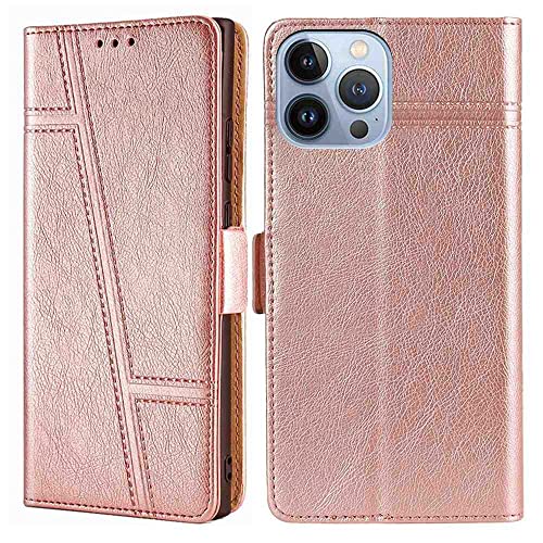 LYNUSES Phone Cover Wallet Folio Case for Sony Xperia Z5 Plus, Premium PU Leather Slim Fit Cover for Xperia Z5 Plus, 1 Photo Frame Slot, Fashional Design, Precision Cut-Outs, Golden
