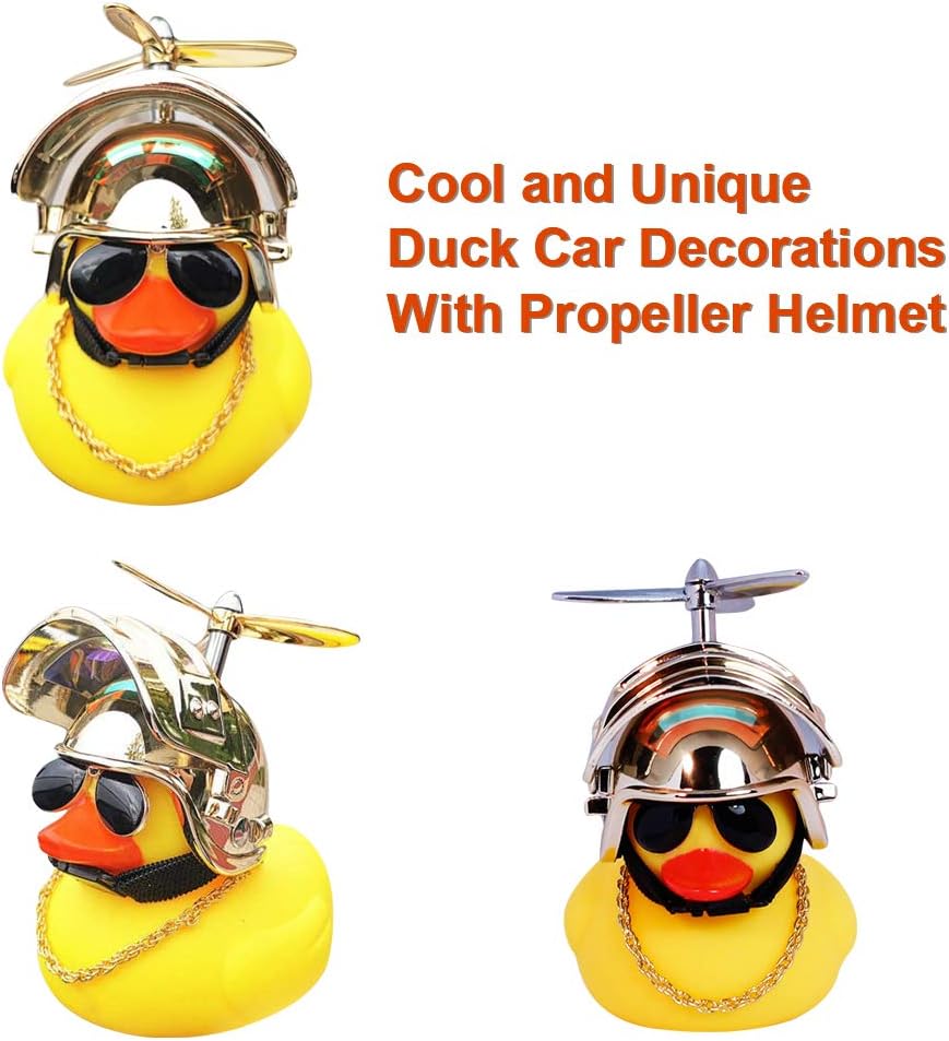 wonuu Rubber Duck Toy Car Ornaments Yellow Duck Car Dashboard