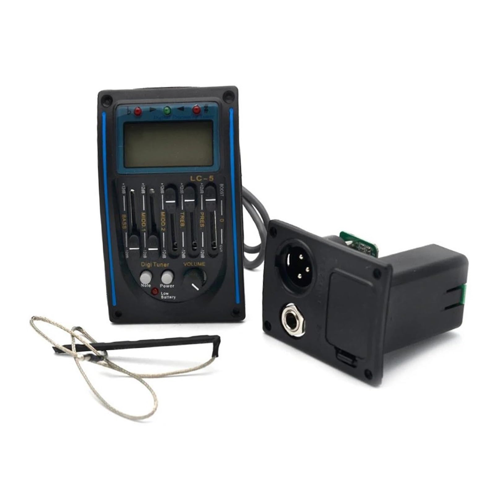 Pickup Per Chitarra Pickup Per Chitarra Acustica Professionale EQ5 Preamplificatore LCD Accordatore Pickup Equalizzatore Accessori Per Strumenti Musicali
