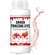 Drain Tracing Dye, Pond Leak Detection Dye, Liquid Dye, 100ml Red