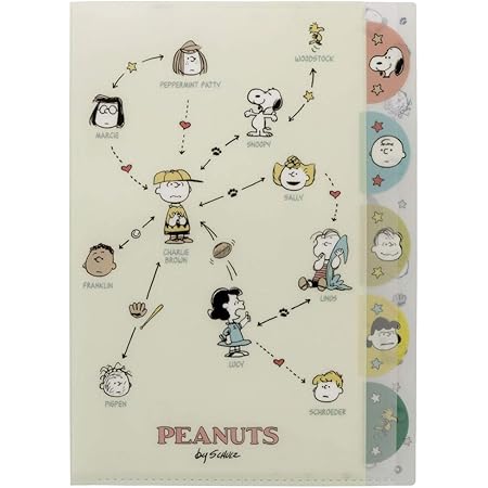 Amazon サンスター文具 スヌーピー クリアファイル ダイカット 相関図シリーズ フレンズ S 文房具 オフィス用品 文房具 オフィス用品
