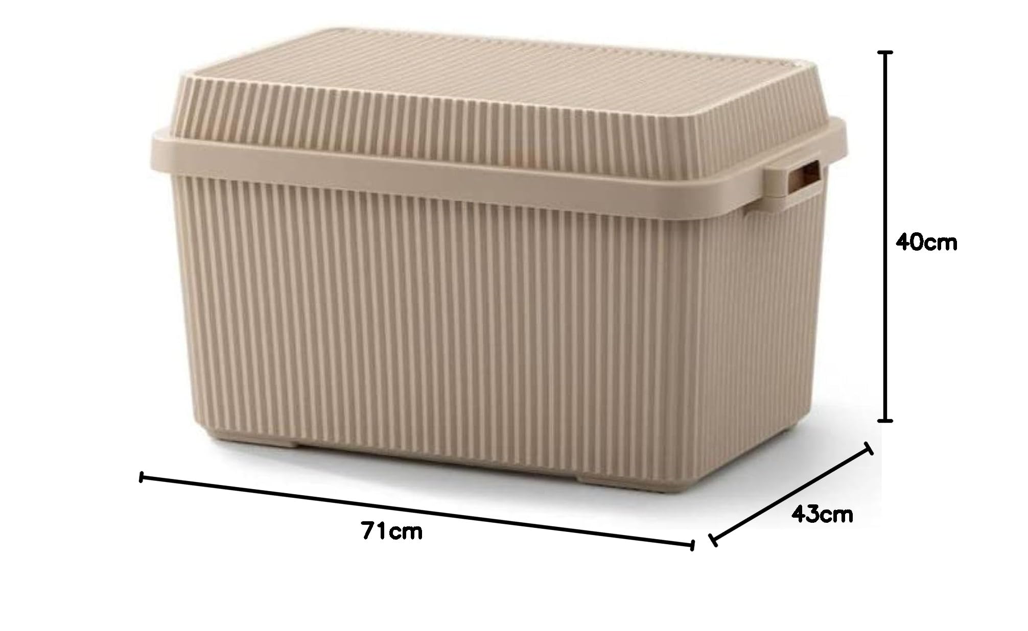 Amazon | like-it スタックアップコンテナー83 ベージュ 収納 STC-02