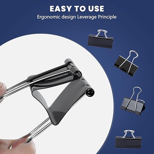 Miniatura 3 de 72 piezas de clips de carpeta extra grandes de 2 pulgadas, clip de papel grande, clips de papel jumbo a granel, abrazadera de papeleo grande