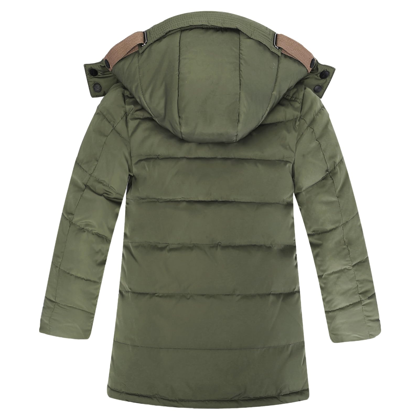 amropi Abrigo para Niño Invierno Chaqueta de Plumas con Capucha Cálido Parka por 5-12 años