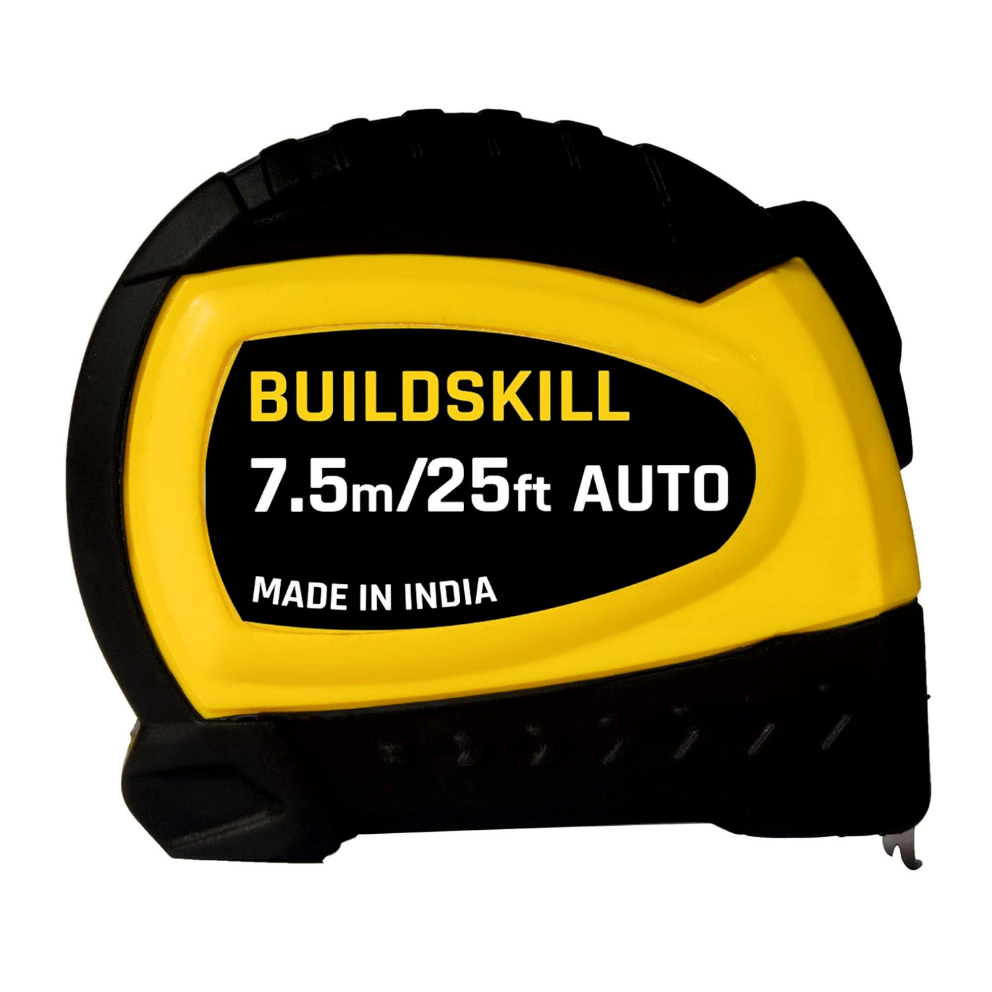Buildskill 7.5M Measuring Tape, Precision Measurement Tape, Inch Tape for Measurement with 19mm Width, Clear Visibility, Autolock, Lightweight, One Button Retraction, Made in India (Pack of 2)