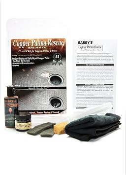 Barrys Restore It All Products - Copper Patina Rescue Homeowner Kit | The #1 ALL-IN-ONE Copper Patina Restoration KIT! Sinks, Hardware, Tables & Faucet Fixtures