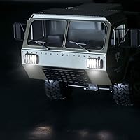 Vista 4 de Coche de control remoto a control remoto, camión súper militar, 6 ruedas de tracción completa, automóvil de escalada a escala 2.4G, camión pesado