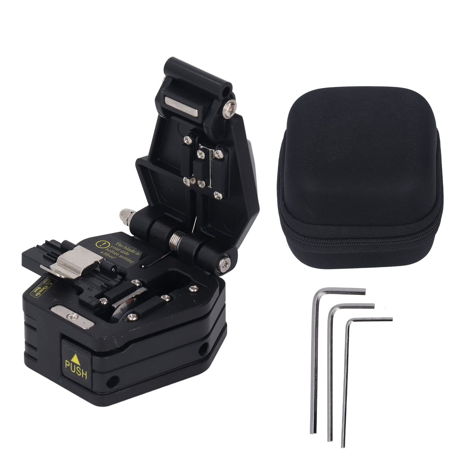 Respicefinem Automatic Return Fiber Cutter Cold Splicing Hot Melting Optical Fiber Cutting Tool With Tungsten Steel Blade Compact Structure And Wrenches Suitable For 125?m Fiber