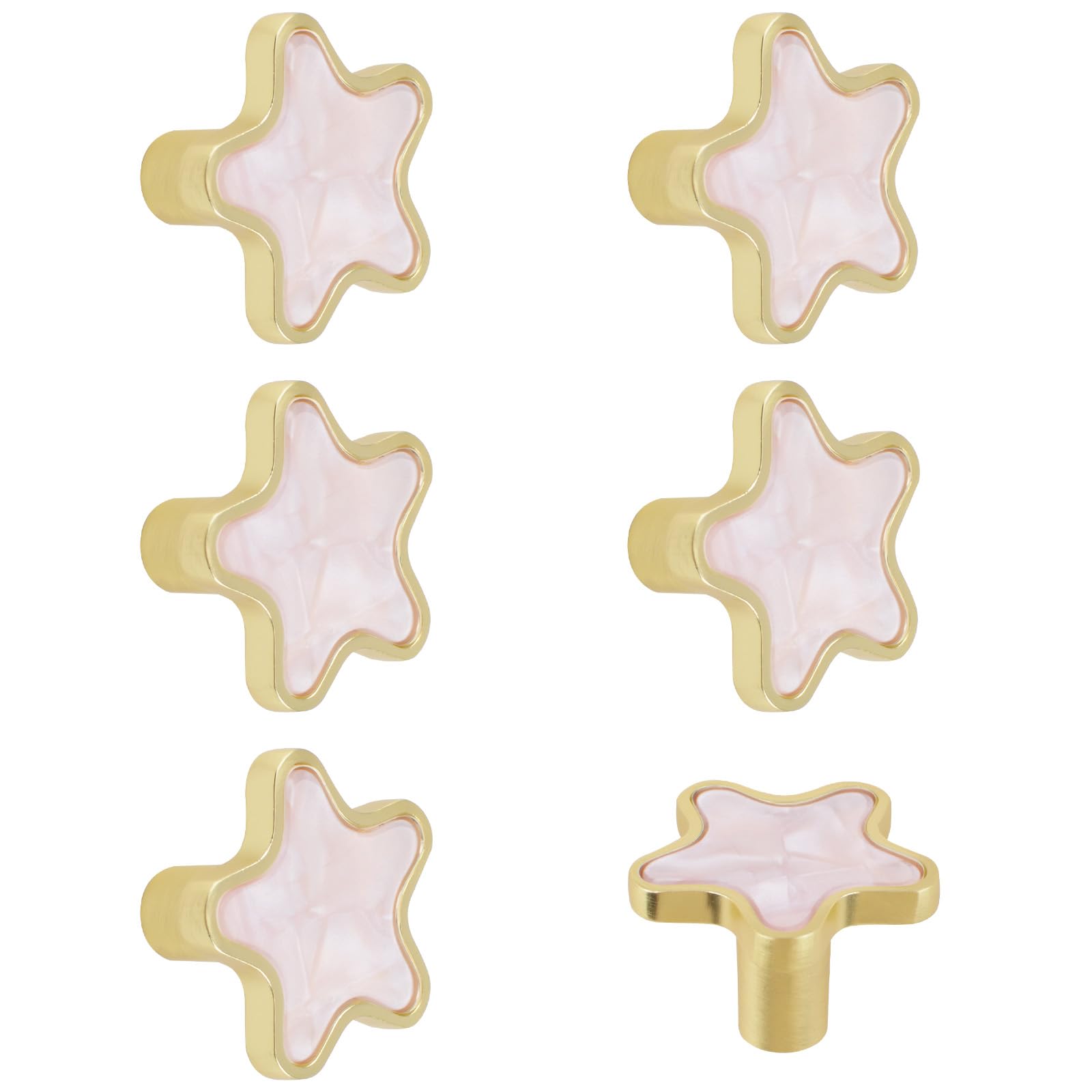 MOROBOR Decorative Star Kitchen Cabinet Knobs